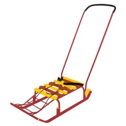 Санки Тимка 5 Комфорт Т5К/К2 красный /Ника/ + толкатель - фото