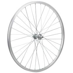 Колесо 26" переднее 32 спицы одинарный обод втулка SF A03F - фото