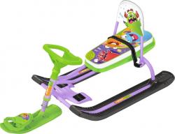 Снегокат Nika Kids "Тимка спорт 4-1", ТС4-1/МН, с монстриками - фото