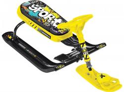 Снегокат Тимка спорт 5 Граффити на желтом/черный каркас, ТС5/ГЖ2 - фото