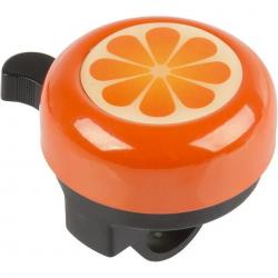 Звонок M-Wave Bella 3D "Orange", сталь/пластик, D=55мм, оранжевый (на блистере), 5-420139 - фото