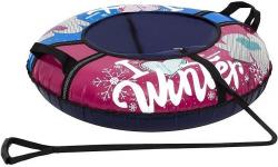 Тюбинг-ватрушка Тяни-Толкай 83см ТЕНТ I LOVE WINTER (С камерой), ТТ.002VR118 - фото