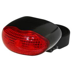 Фонарь велосипедный STG, задний , 3 светодиода, 3 функции - фото