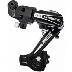 Переключатель задний Shimano Tourney RD-TY21, 6 скоростей, короткая лапка, черный, 2-8172 - фото