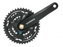 Система Shimano Altus M311, 175мм, кв, 42/32/22T, черн. - фото