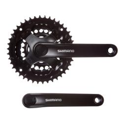 Система Shimano Tourney TY301, 170мм, 42/34/24T, 6/7/8 ск., защит., черн. - фото