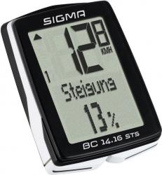 Велокомпьютер Sigma BC 14.16 STS беспроводной, 14 функций - фото