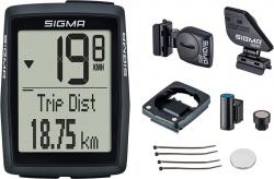 Велокомпьютер Sigma BC 14.0 WL STS CAD, 14 функций, беспроводной, с датчиком каденса, черный, 4-014212 - фото