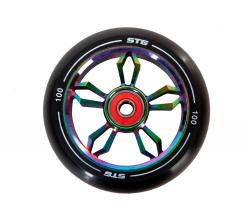 Колесо для трюкового самоката 100 мм с алюминиевым ободом, ABEC-11 - фото