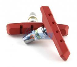 Тормозные колодки VINCA SPORT, пара, красные, VB 111 red (72мм) - фото