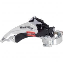 Переключатель передний Shimano Tourney FD-TY500-TS6, унив. тяга 6/7-ск, для 42T, линия цепи: 47.5/50мм, б/уп. - фото