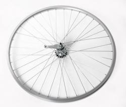 Колесо 28" заднее(без резины), одинарный алюм.обод 36 отв, торм.втулка FALCON. - фото