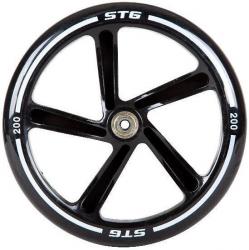 Колесо для самоката, 200х40 мм, PU, ABEC-7, черный - фото