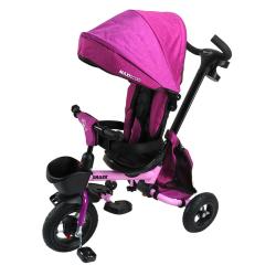 Велосипед трехколесный Maxiscoo Shark (2023) с мягким сиденьем и капюшоном - фото