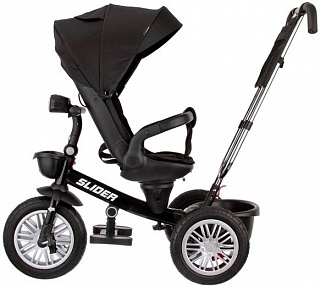 Велосипед трехколесный Slider IT1101, надувные колеса, с ручкой управления - фото