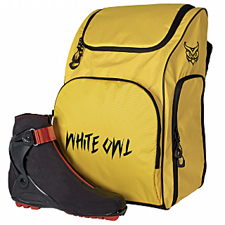 Сумка-рюкзак для ботинок беговых лыж White Owl, 50х35х23 см, желтый - фото