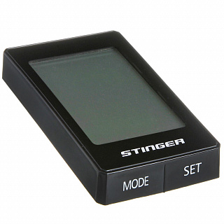 Велокомпьютер STG, 22 функций, проводной, подсветка, черный. - фото