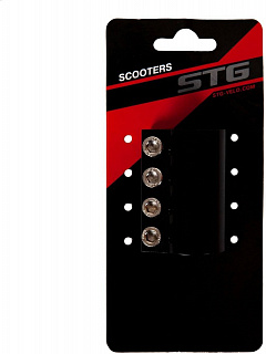 Зажим STG Х105188, 28.6 мм для рулей самокатов, с болтами - фото