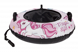 Тюбинг Snowstorm BZ-90_UNICORN_V2, 90 см, черный - фото