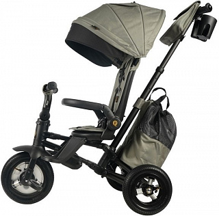 Велосипед трехколесный QPlay Nova Plus, с ручкой управления - фото