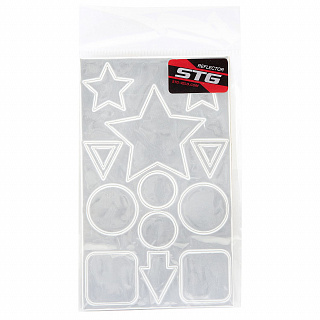 Светоотражатель  комлект наклеек "Фигуры". - фото