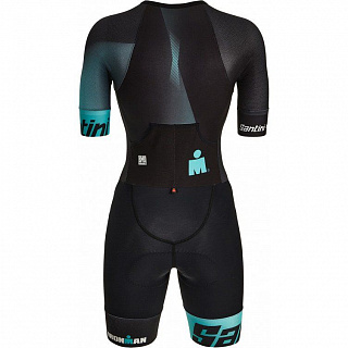 Трисьют с коротким рукавом женский Santini Ikaika-Ironman Women's SS Trisuit - фото