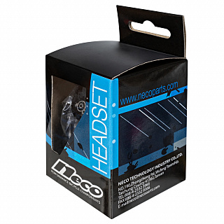 Рулевая колонка Neco H384AEM, ZS44/56, 1 1/8", алюм.чашки, пром.подшипники, черный - фото