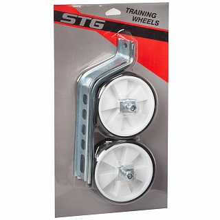 Зап. части. Доп поддерживающие колеса с кронштейном для велосипеда 12"- 20" цена за пару - фото