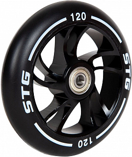 Колесо STG Х105169, PU 120mm для трюковых самокатов с алюминиевым ободом 1шт - фото