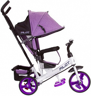 Велосипед трехколесный Pilot PT3, с ручкой управления - фото