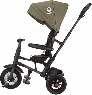 Велосипед трехколесный QPlay Rito, складной, с ручкой управления - фото