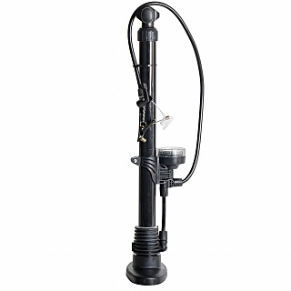 Насос напольный с манометром PAC 38x530, высокопрочный пластик, авто/вело ниппель + игла - фото