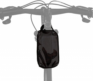 Велосумка на раму STG влагозащищенная, 19х9х10 см, 1.5 л, черный, модель 555-538 - фото