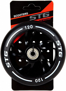 Колесо STG Х105169, PU 120mm для трюковых самокатов с алюминиевым ободом 1шт - фото