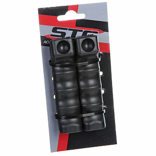 Грипсы STG, 105 мм, черный - фото