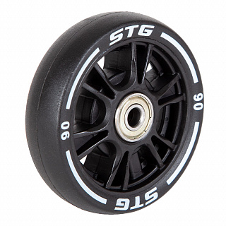 Колесо для самоката, 90х24 мм, PU, ABEC-7, черный - фото