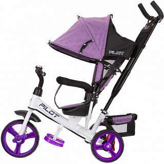 Велосипед трехколесный Pilot PT3, с ручкой управления - фото