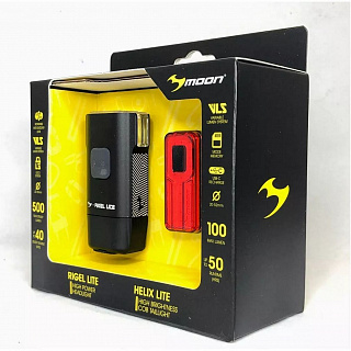 Комплект фонарей Moon Rigel Lite и Helix Lite - фото