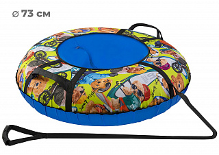 Тюбинг-ватрушка Тяни-Толкай 73см ОКСФОРД BEAR (С камерой), ТТ.002VR8 - фото