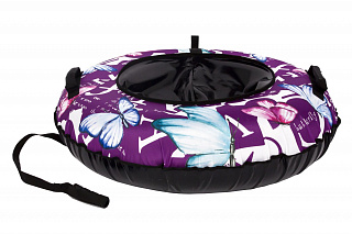 Тюбинг Snowstorm BZ-100_BUTTERFLY_V3, 100 см, розовый с черным - фото