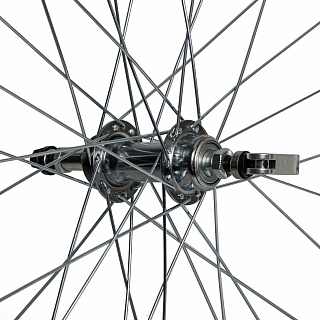 Колесо 26" заднее 32 спицы двойной обод втулка SF-A09R - фото